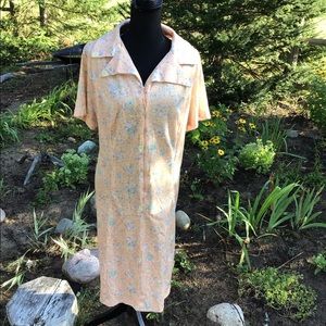 Handmade House Dress 3/4 zip XL Cute